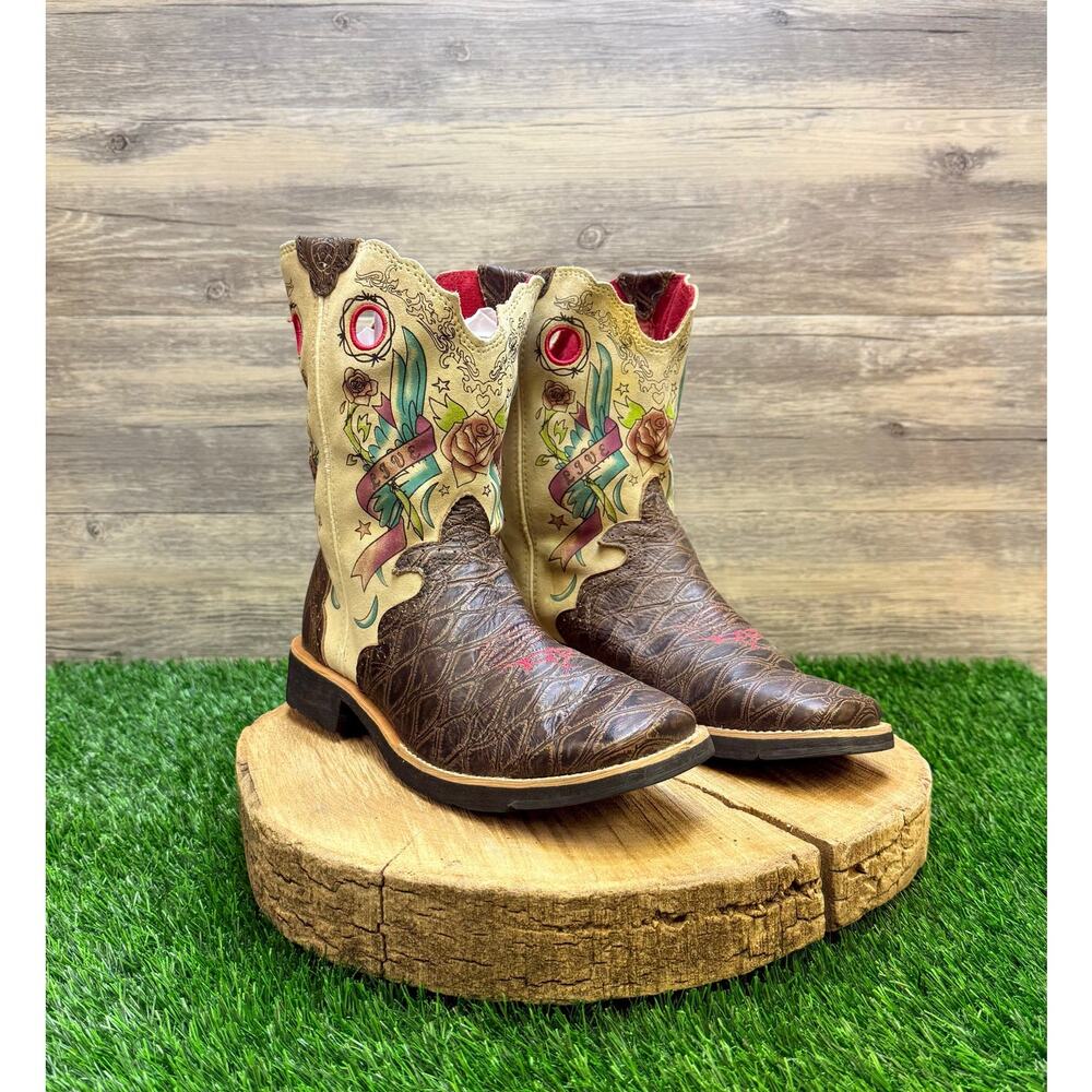 Ariat Women - Size 5 - Live and Ride Square Toe Cowboy Boots 10007987